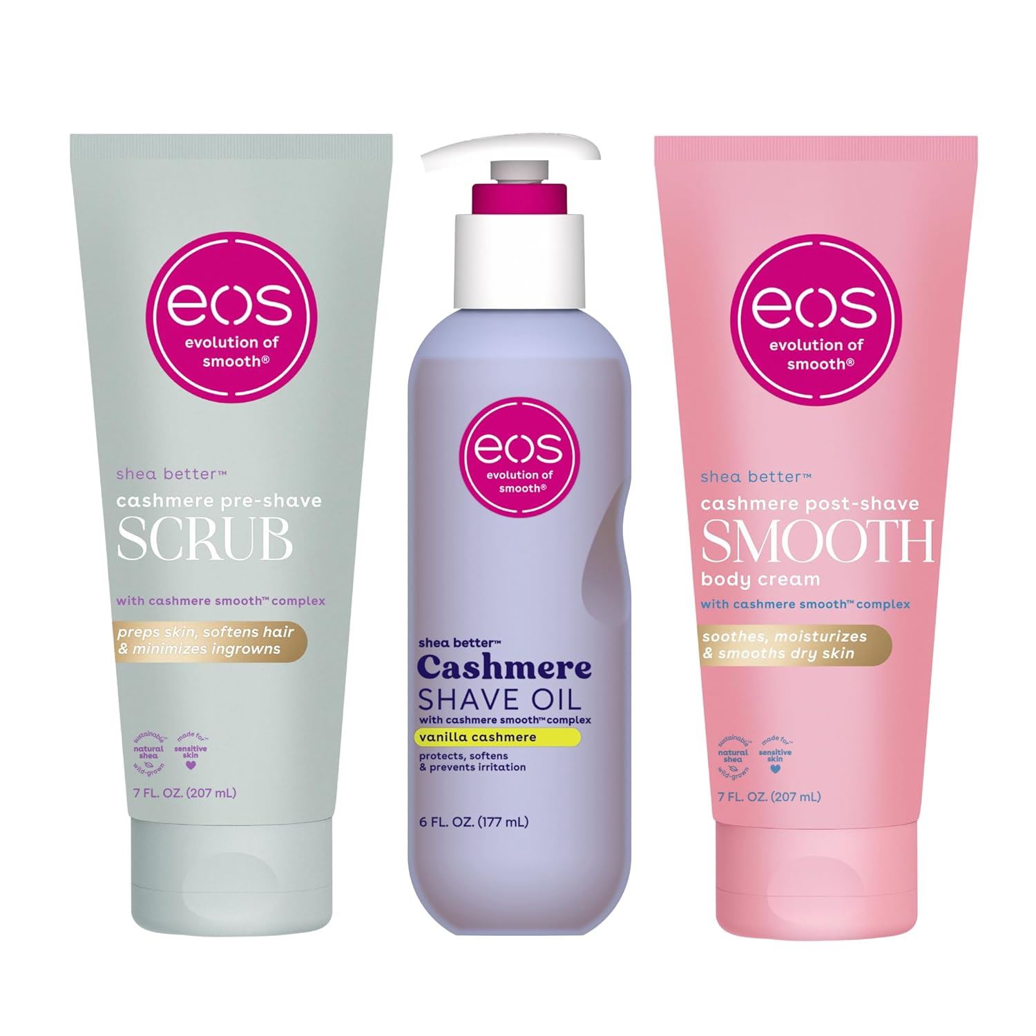 Eos Set Vanilla Cashmere 3 Pasos Hidratación 72H